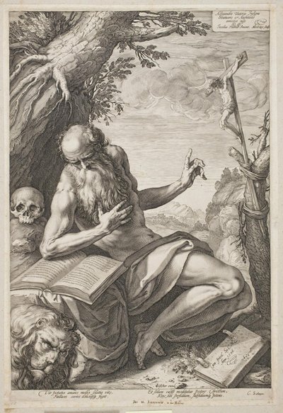 Sankt Jerome af Hendrick Goltzius