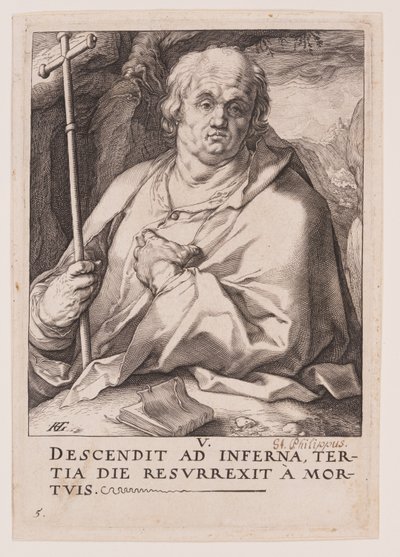 Filip, fra Kristus, apostlene og Paulus med trosbekendelsen af Hendrick Goltzius