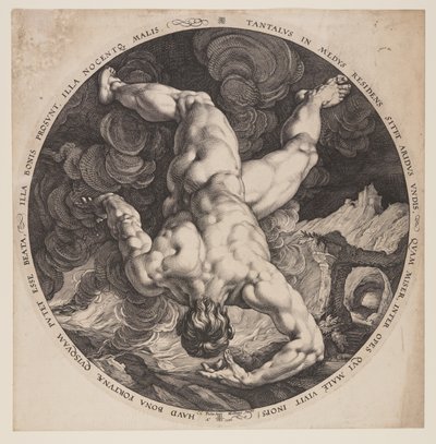 Tantalus, fra De fire skændere af Hendrick Goltzius