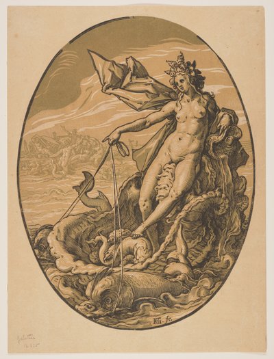 Tethys, fra guderne af Hendrick Goltzius