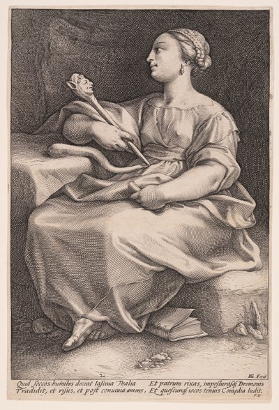 Thalia, komediens muse, fra De ni muser af Hendrick Goltzius