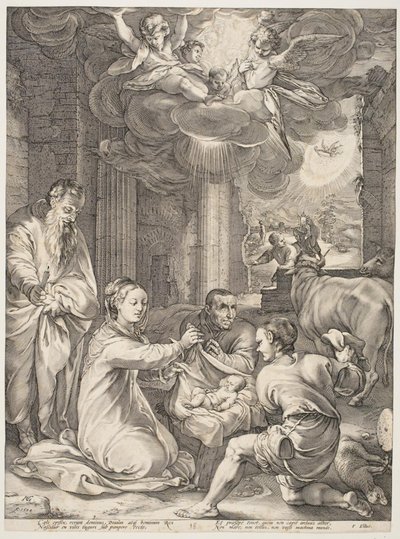 Hyrdernes tilbedelse af Hendrick Goltzius