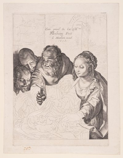 Hyrdernes tilbedelse af Hendrick Goltzius
