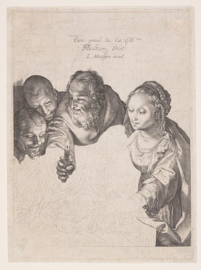Hyrdernes tilbedelse af Hendrick Goltzius