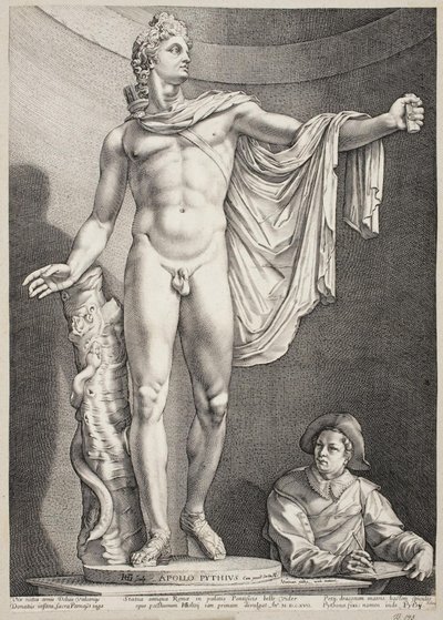 Apollo Belvedere af Hendrick Goltzius