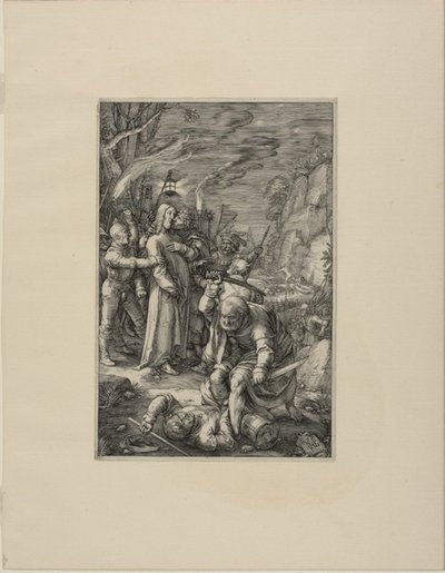 The Betrayal of Christ, plade tre fra The Passion of Christ af Hendrick Goltzius