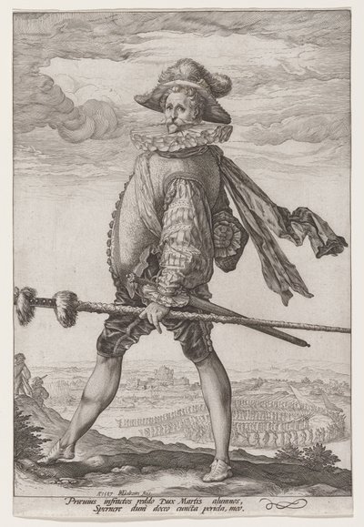 Infanteriets kaptajn af Hendrick Goltzius