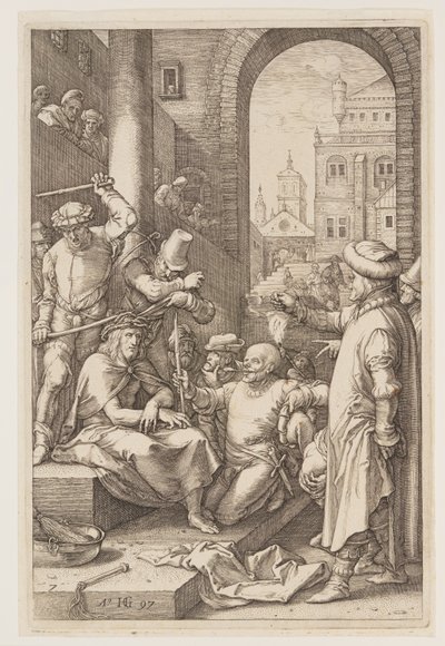 Kroningen med torne, fra The Passion af Hendrick Goltzius