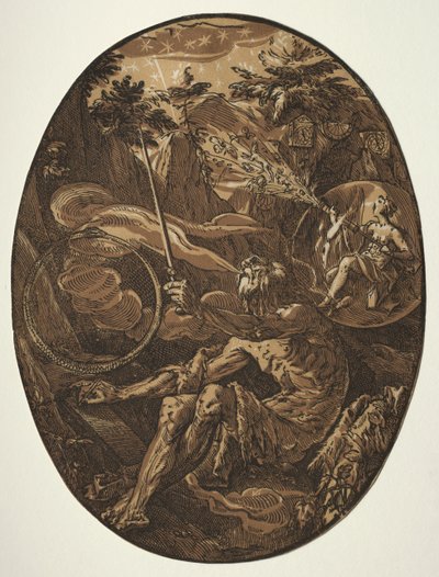 The Deities: Demogorgon i Evighedens Hule af Hendrick Goltzius