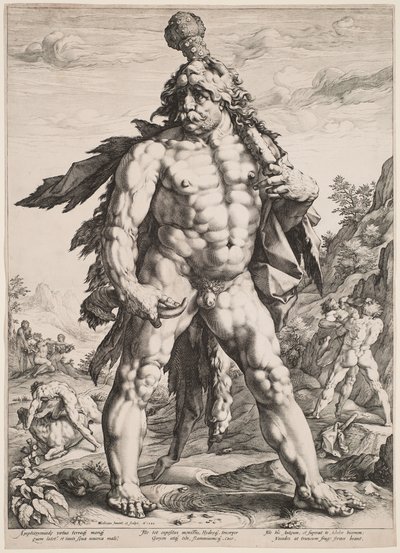 Den store Herkules af Hendrick Goltzius