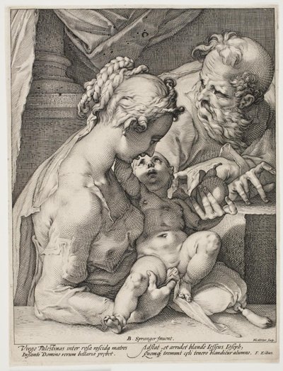 Den hellige familie af Hendrick Goltzius