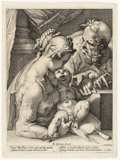 Den hellige familie af Hendrick Goltzius