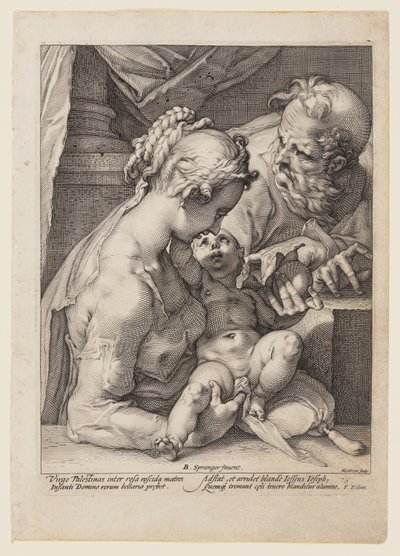 Den hellige familie af Hendrick Goltzius