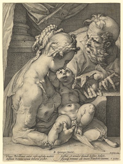 Den hellige familie af Hendrick Goltzius