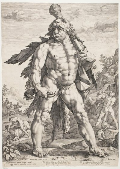 Den store Herkules af Hendrick Goltzius