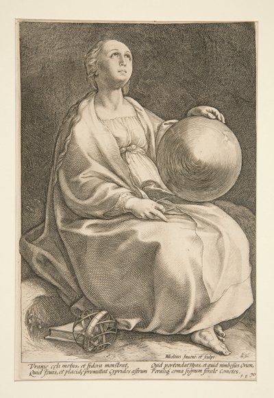 The Nine Muses: Urania, #9 i en serie af 9 af Hendrick Goltzius