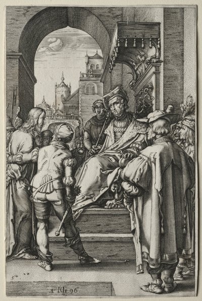 Lidenskaben: Kristus før Pilatus af Hendrick Goltzius