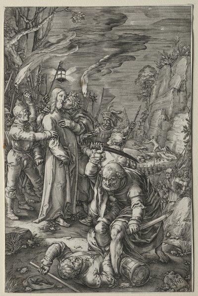 Lidenskaben: Kristi forræderi af Hendrick Goltzius