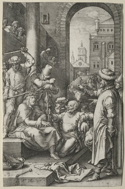 The Passion: The Crowning with Thorns af Hendrick Goltzius