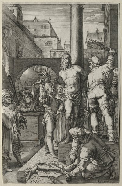 Lidenskaben: Flagelationen af Hendrick Goltzius