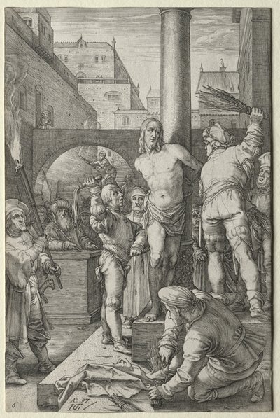Lidenskaben: Flagelationen af Hendrick Goltzius