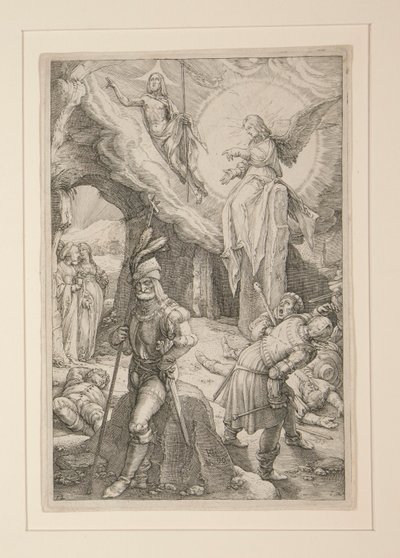 The Resurrection, fra The Passion, #12 i en serie af 12 indgraveringer af Hendrick Goltzius