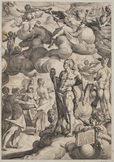 Amor og Psyches bryllup af Hendrick Goltzius