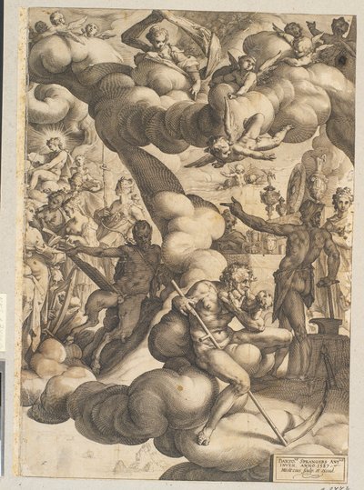 Amor og Psyches bryllup af Hendrick Goltzius