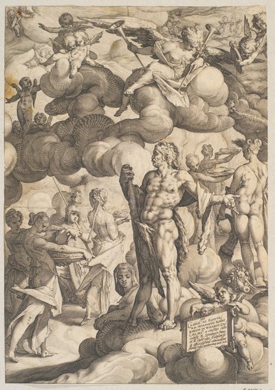 Amor og Psyches bryllup af Hendrick Goltzius