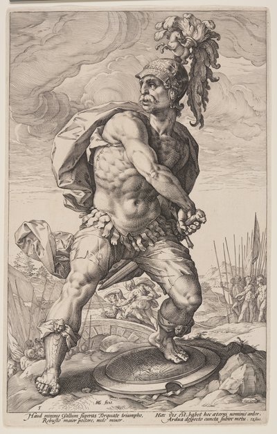 Titus Manlius Torquatus, fra De romerske helte af Hendrick Goltzius