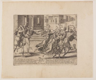 Til hver sin smag, fra Litis Abusus (lovens misbrug) af Hendrick Goltzius