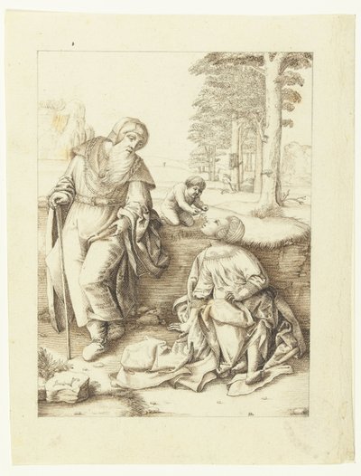 Den hellige familie af Hendrick Hondius (I)