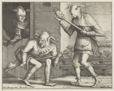 Tre tåber Crazy (serietitel) af Hendrick Hondius (I)