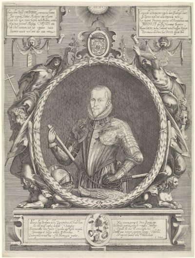 Portræt af Maurits, Prins af Orange af Hendrick Hondius (I)