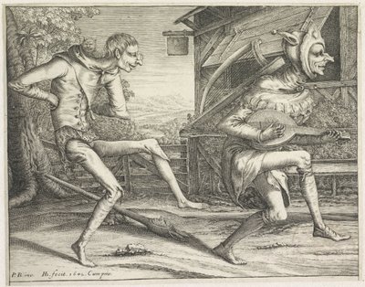To dansende tåber Crazy (serietitel) af Hendrick Hondius (I)