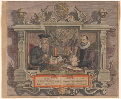 Portræt af Jodocus Hondius og Gerard Mercator af Hendrick Hondius (rejected attribution)