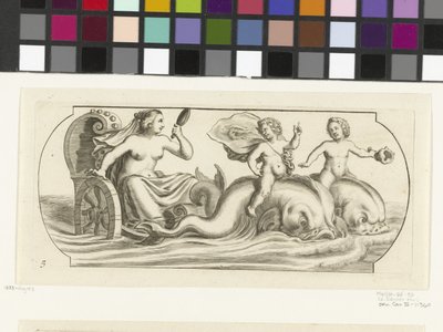 Amfitrit på en vogn Nouveau Livre des Dieux et Deeßes De la Marine Bouckje of Sea Gods and Goddesses (serietitel) af Hendrick de Keyser (I)