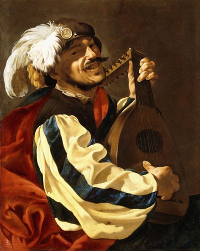 En lutspiller af Hendrick ter Brugghen