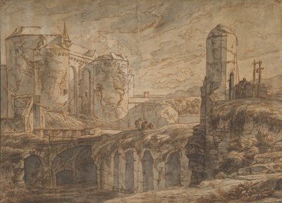 Brugge-porten ved Sluis, 1661. af Hendrick van Minderhout