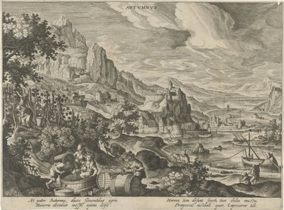 Efterår Efterår (titel på objekt) De fire årstider (serietitel) af Hendrick van Schoel