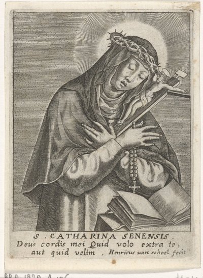 Den hellige Katarina af Siena af Hendrick van Schoel