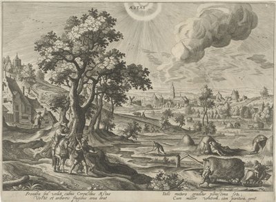Sommer Aestas (titel på objekt) De fire årstider (serietitel) af Hendrick van Schoel