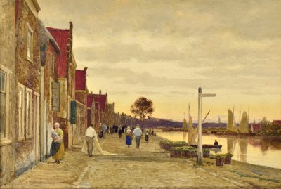 hollandsk landskab af Hendrick van de Sande Bakhuyzen