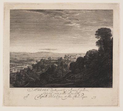 Aurora, landskab ved daggry af Hendrick von Goudt