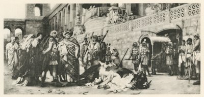 A Christian Dirce (litho) af Hendrik (after) Siemiradzki