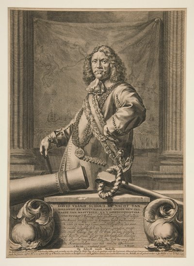 Portræt af David Vlugh af Hendrik Bary
