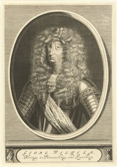 Portræt af George William, hertug af Braunschweig-Lüneburg af Hendrik Causé