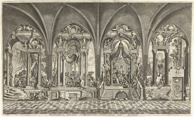 Malerier i refektoriet i Sint Michielsabdij i Antwerpen af Hendrik Causé