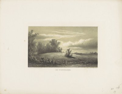 Stubbebjerget The Stoppelberg (titel på objekt) af Hendrik Dirk Kruseman van Elten