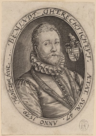 Adriaen van Swieten af Hendrik Goltzius